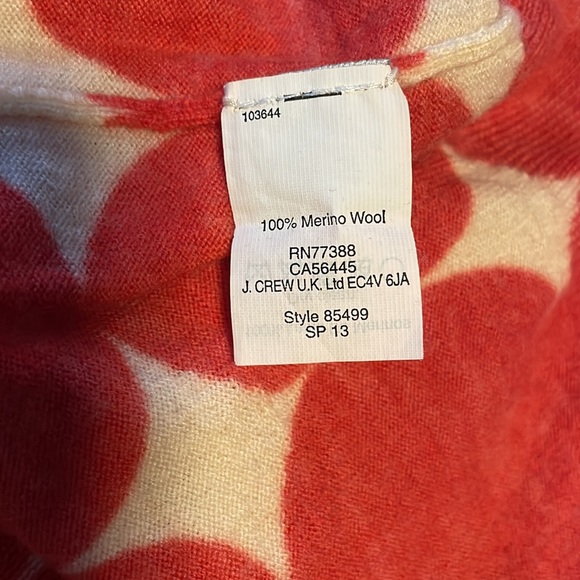 J. Crew Optic Dot Tippi Sweater Size XS 3/4 Sleeve - Picture 7 of 7